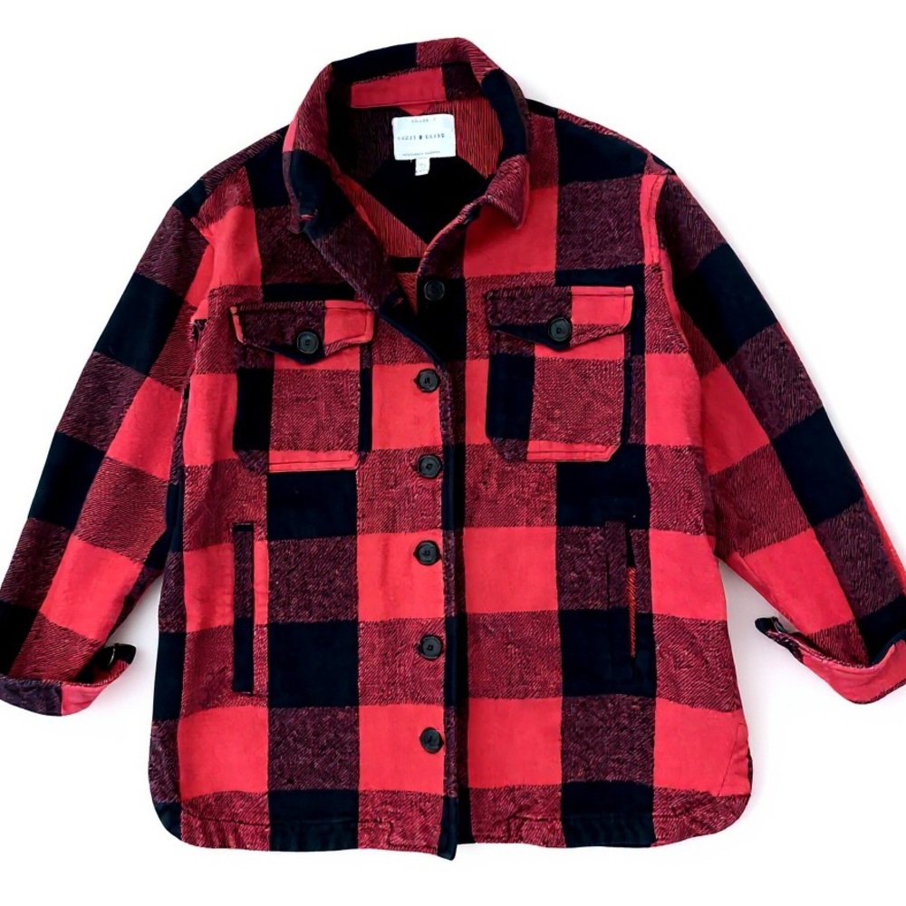 Lucky Brand Buffalo Check Plaid Jacket